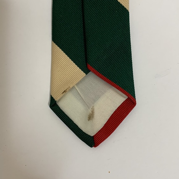 Dayton’s For Men | Green Striped Long Neck Tie | Fashion Neckwear - Picture 6 of 8